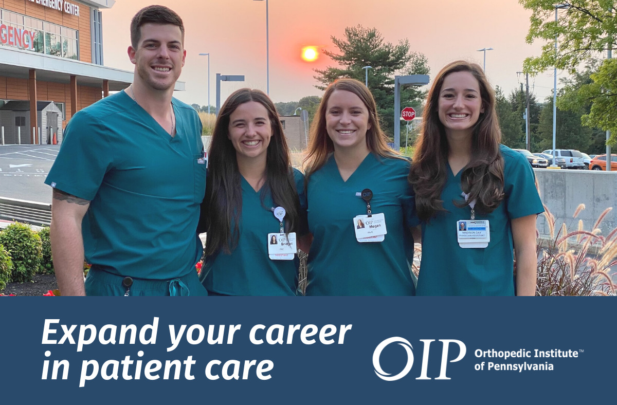 Join Our Team Orthopedic Institute of Pennsylvania